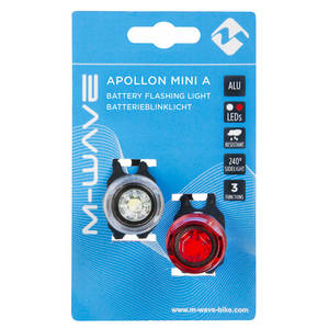 M-WAVE Apollon Mini A Batterie-Beleuchtungsset
