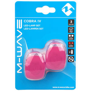 M-WAVE Cobra IV Batterie-Blinklicht-Set