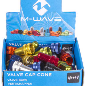M-WAVE Valve Cap Cone juego de tapa de válvula