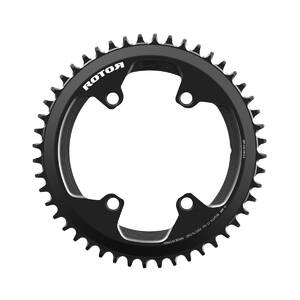 ROTOR ROUND RING 1X BCD110X4 48T UNIVERSAL TOOTH BLACK Chainring