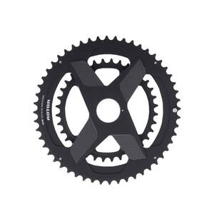 ROTOR ROUND RINGS DM 52/36T BLACK Chainring