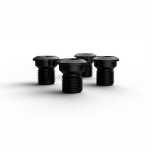 ROTOR 1X GRX BOLT SET 4 BOLTS BLACK Kettenblattschrauben