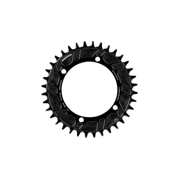 ROTOR ROUND RING MTB BCD 100X4 30T BLACK (T-Type Compatible) Chainring