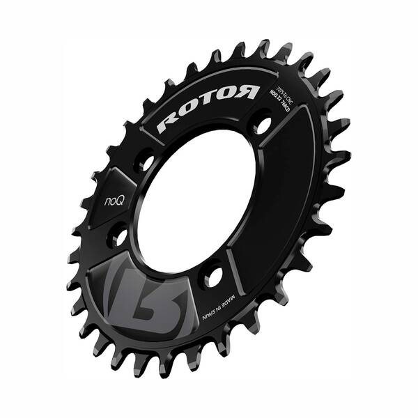 ROTOR ROUND RING BCD76X4 34T BLACK Chainring