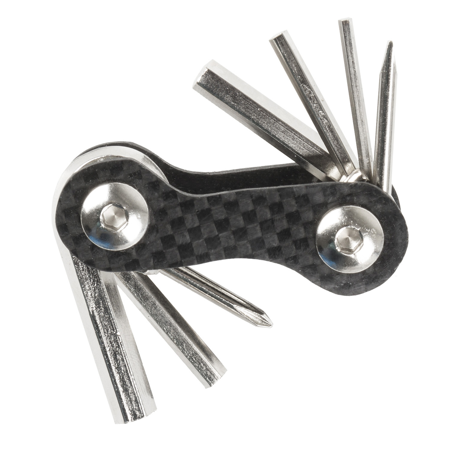 M-WAVE Mini 7 Carbon Multitool Messingschlager 